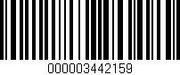 Código de barras (EAN, GTIN, SKU, ISBN): '000003442159'