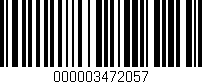 Código de barras (EAN, GTIN, SKU, ISBN): '000003472057'