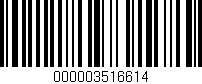 Código de barras (EAN, GTIN, SKU, ISBN): '000003516614'