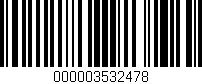 Código de barras (EAN, GTIN, SKU, ISBN): '000003532478'