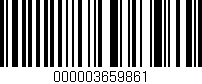 Código de barras (EAN, GTIN, SKU, ISBN): '000003659861'
