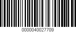 Código de barras (EAN, GTIN, SKU, ISBN): '0000040027709'
