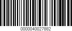 Código de barras (EAN, GTIN, SKU, ISBN): '0000040027882'