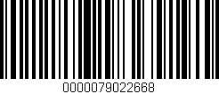 Código de barras (EAN, GTIN, SKU, ISBN): '0000079022668'