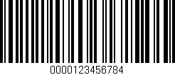 Código de barras (EAN, GTIN, SKU, ISBN): '0000123456784'