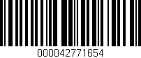 Código de barras (EAN, GTIN, SKU, ISBN): '000042771654'