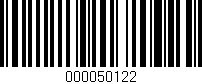 Código de barras (EAN, GTIN, SKU, ISBN): '000050122'