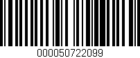 Código de barras (EAN, GTIN, SKU, ISBN): '000050722099'