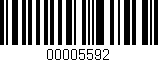 Código de barras (EAN, GTIN, SKU, ISBN): '00005592'