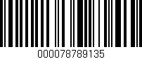 Código de barras (EAN, GTIN, SKU, ISBN): '000078789135'