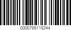 Código de barras (EAN, GTIN, SKU, ISBN): '0000789119344'