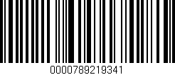Código de barras (EAN, GTIN, SKU, ISBN): '0000789219341'