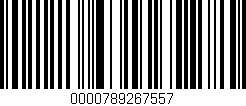 Código de barras (EAN, GTIN, SKU, ISBN): '0000789267557'