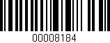 Código de barras (EAN, GTIN, SKU, ISBN): '00008184'