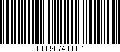 Código de barras (EAN, GTIN, SKU, ISBN): '0000907400001'