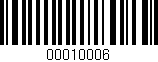 Código de barras (EAN, GTIN, SKU, ISBN): '00010006'