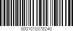 Código de barras (EAN, GTIN, SKU, ISBN): '0001010378240'