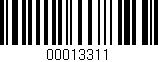 Código de barras (EAN, GTIN, SKU, ISBN): '00013311'