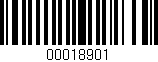Código de barras (EAN, GTIN, SKU, ISBN): '00018901'