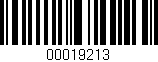 Código de barras (EAN, GTIN, SKU, ISBN): '00019213'