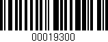 Código de barras (EAN, GTIN, SKU, ISBN): '00019300'