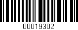Código de barras (EAN, GTIN, SKU, ISBN): '00019302'