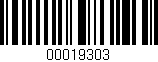 Código de barras (EAN, GTIN, SKU, ISBN): '00019303'