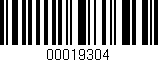 Código de barras (EAN, GTIN, SKU, ISBN): '00019304'