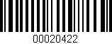 Código de barras (EAN, GTIN, SKU, ISBN): '00020422'