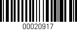 Código de barras (EAN, GTIN, SKU, ISBN): '00020917'