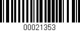 Código de barras (EAN, GTIN, SKU, ISBN): '00021353'