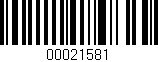 Código de barras (EAN, GTIN, SKU, ISBN): '00021581'
