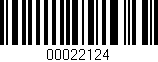 Código de barras (EAN, GTIN, SKU, ISBN): '00022124'