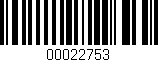 Código de barras (EAN, GTIN, SKU, ISBN): '00022753'