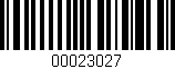 Código de barras (EAN, GTIN, SKU, ISBN): '00023027'
