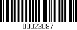 Código de barras (EAN, GTIN, SKU, ISBN): '00023087'