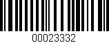 Código de barras (EAN, GTIN, SKU, ISBN): '00023332'