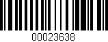 Código de barras (EAN, GTIN, SKU, ISBN): '00023638'