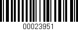 Código de barras (EAN, GTIN, SKU, ISBN): '00023951'