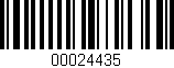 Código de barras (EAN, GTIN, SKU, ISBN): '00024435'