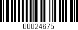 Código de barras (EAN, GTIN, SKU, ISBN): '00024675'