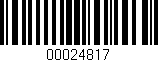 Código de barras (EAN, GTIN, SKU, ISBN): '00024817'