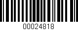 Código de barras (EAN, GTIN, SKU, ISBN): '00024818'