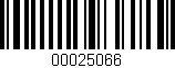 Código de barras (EAN, GTIN, SKU, ISBN): '00025066'