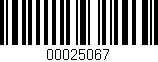 Código de barras (EAN, GTIN, SKU, ISBN): '00025067'