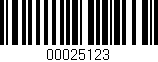 Código de barras (EAN, GTIN, SKU, ISBN): '00025123'