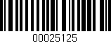 Código de barras (EAN, GTIN, SKU, ISBN): '00025125'