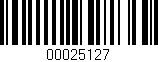 Código de barras (EAN, GTIN, SKU, ISBN): '00025127'