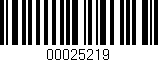 Código de barras (EAN, GTIN, SKU, ISBN): '00025219'