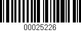 Código de barras (EAN, GTIN, SKU, ISBN): '00025226'